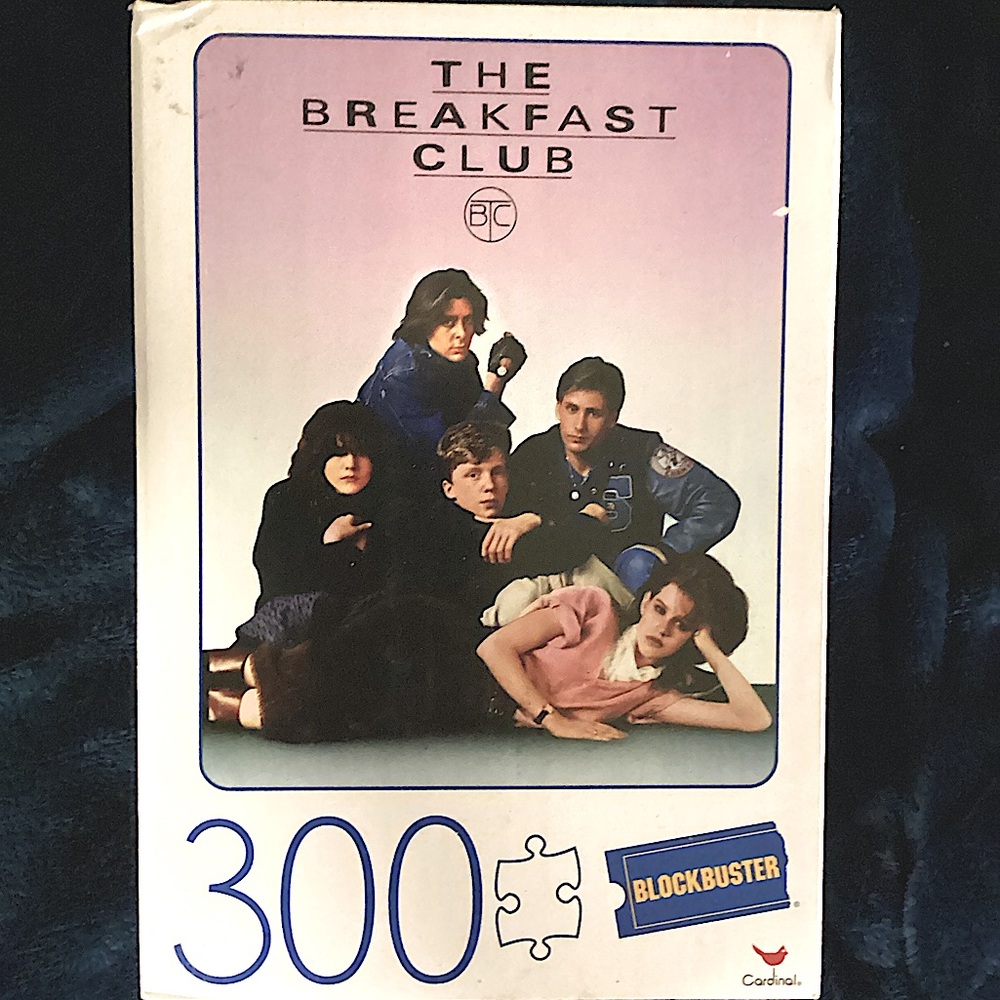 NIB The Breakfast Club 300 Piece Puzzle Blockbuster Cardinal 18x24”